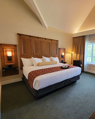 A beautiful image of our brand new King Deluxe Lake View room.